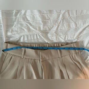 Stretch, wide leg dress pants.